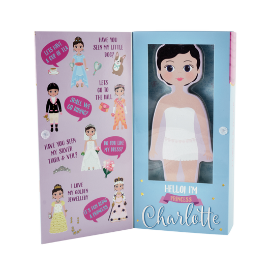 Wooden Magnetic Dress Up Doll - Charlotte