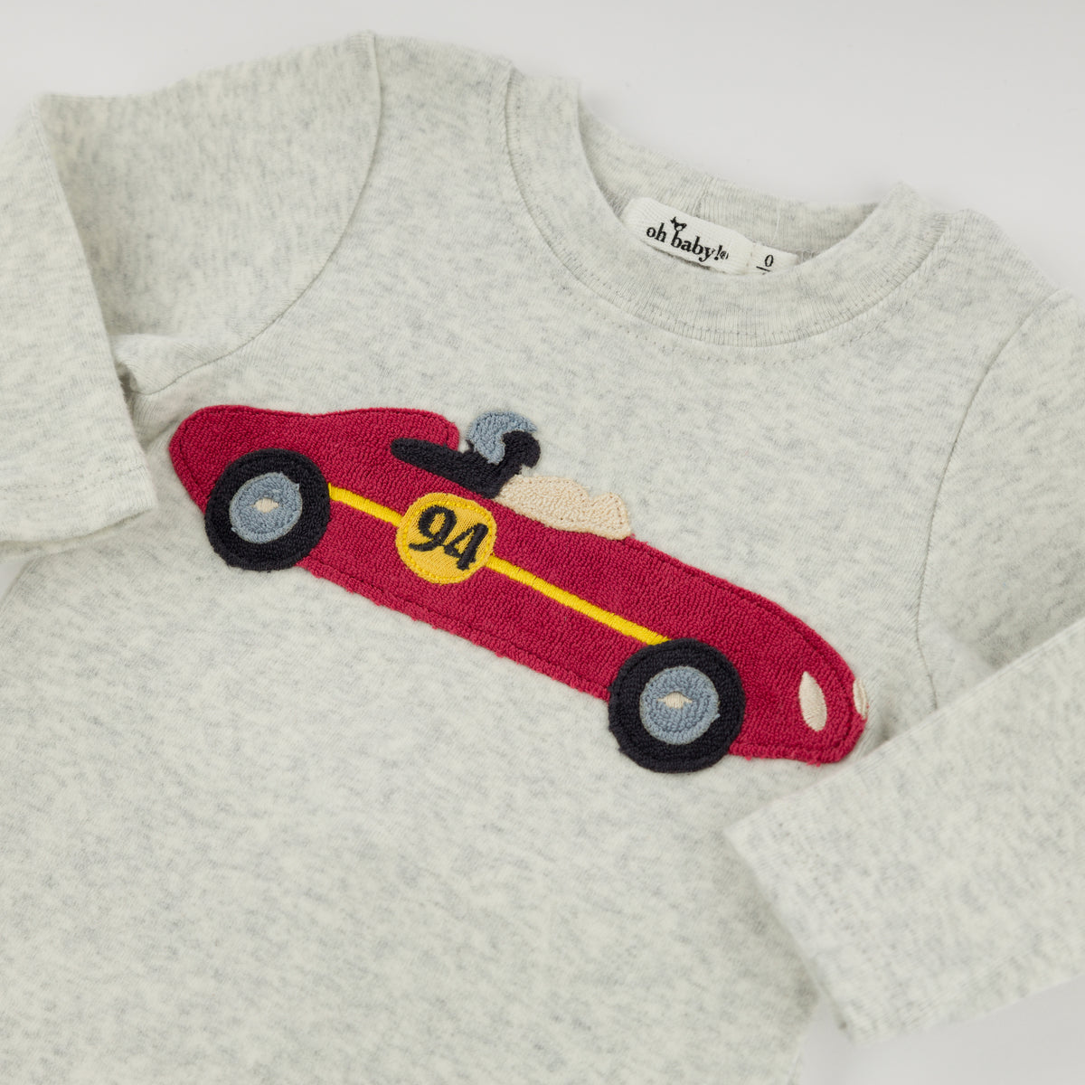 Heather Gray Racecar- Two Piece Set