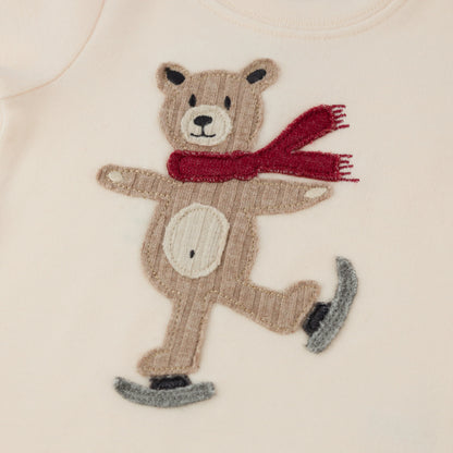 Iceskating Bear Baby Rib - Two Piece Set