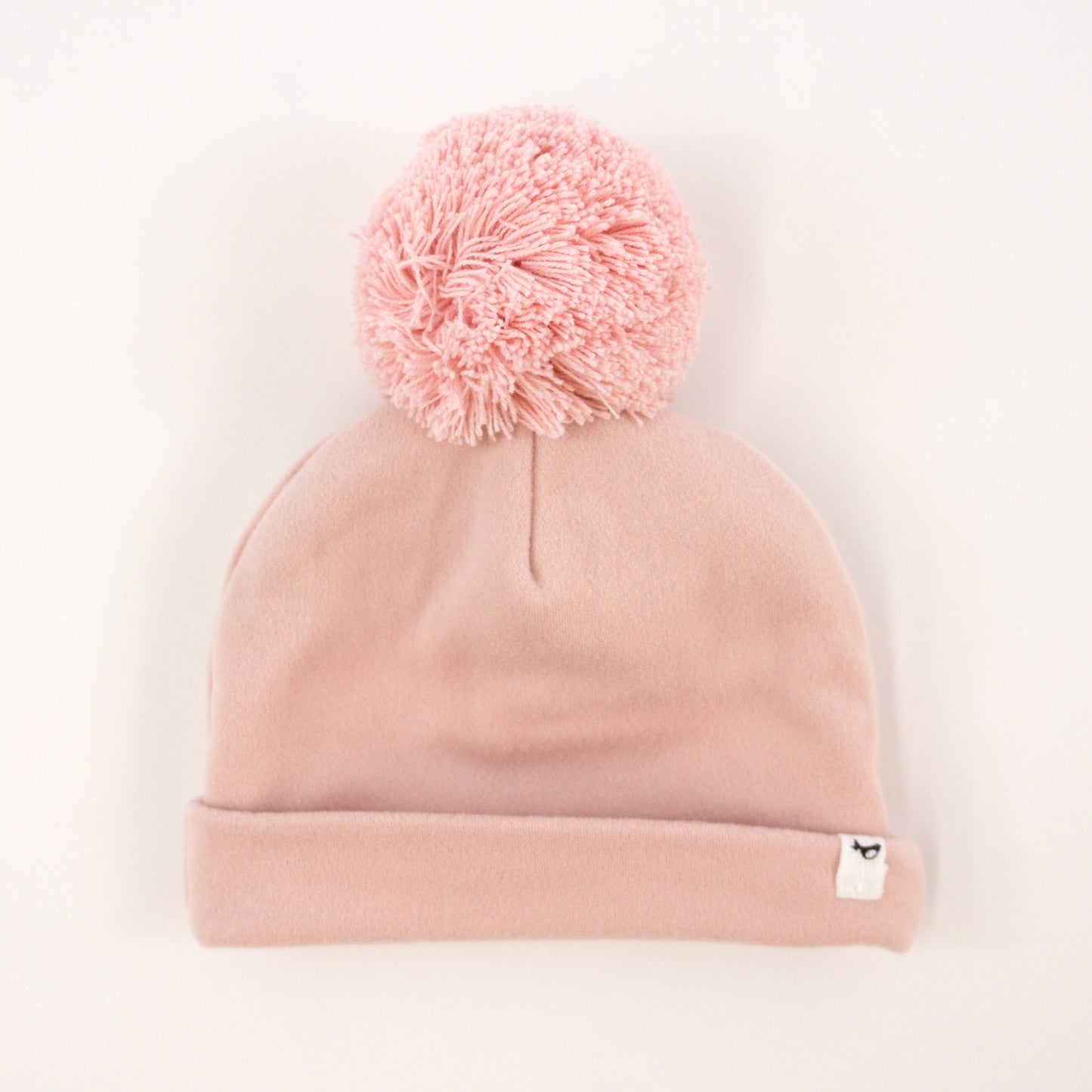 Dusty Pink Pom Hat