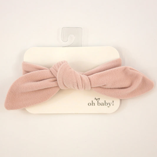 Dusty Pink Tie Turban Baby Rib