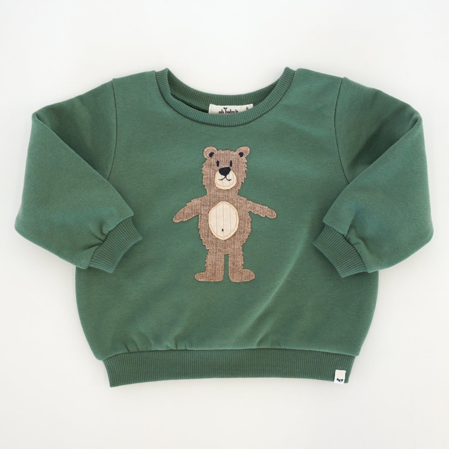 Shaggy Bear Applique Brooklyn Boxy