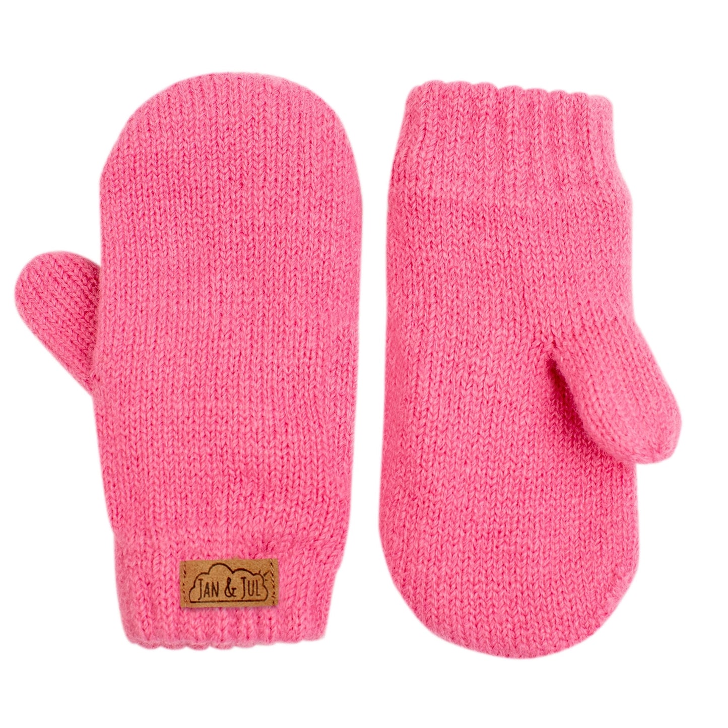 Watermelon Pink | Knit Mittens