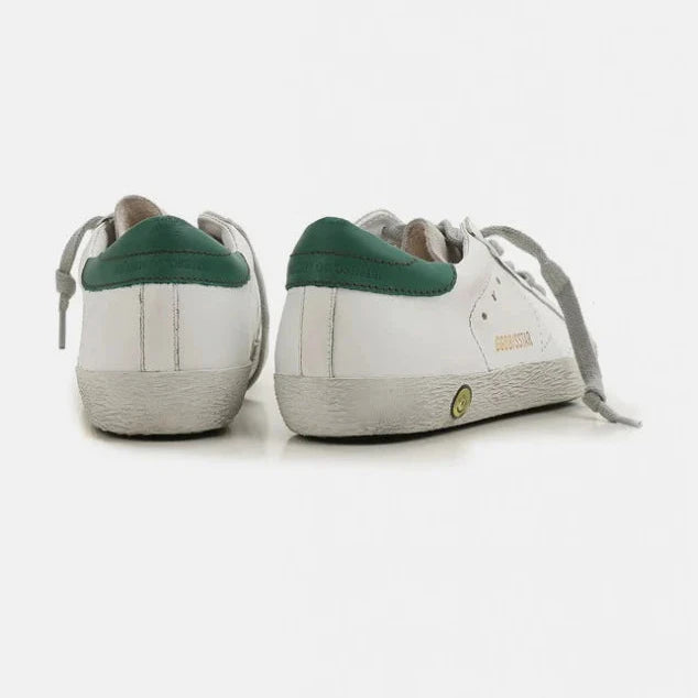 Kids Super-Star Low Top Sneaker White/Green