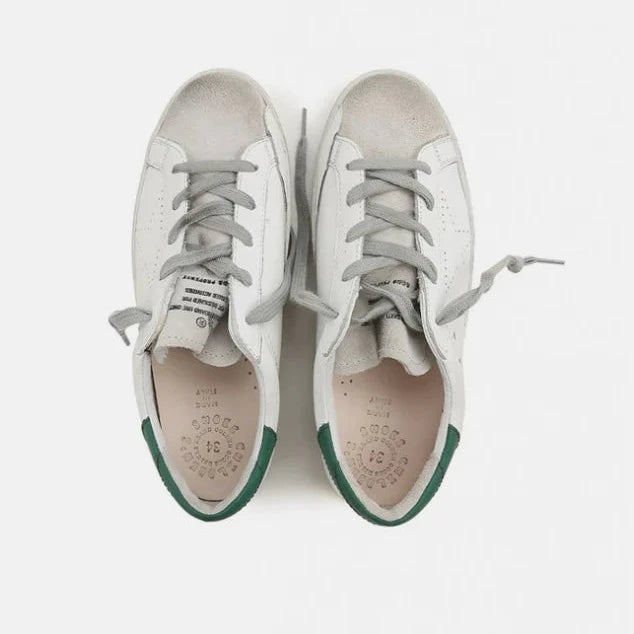 Kids Super-Star Low Top Sneaker White/Green