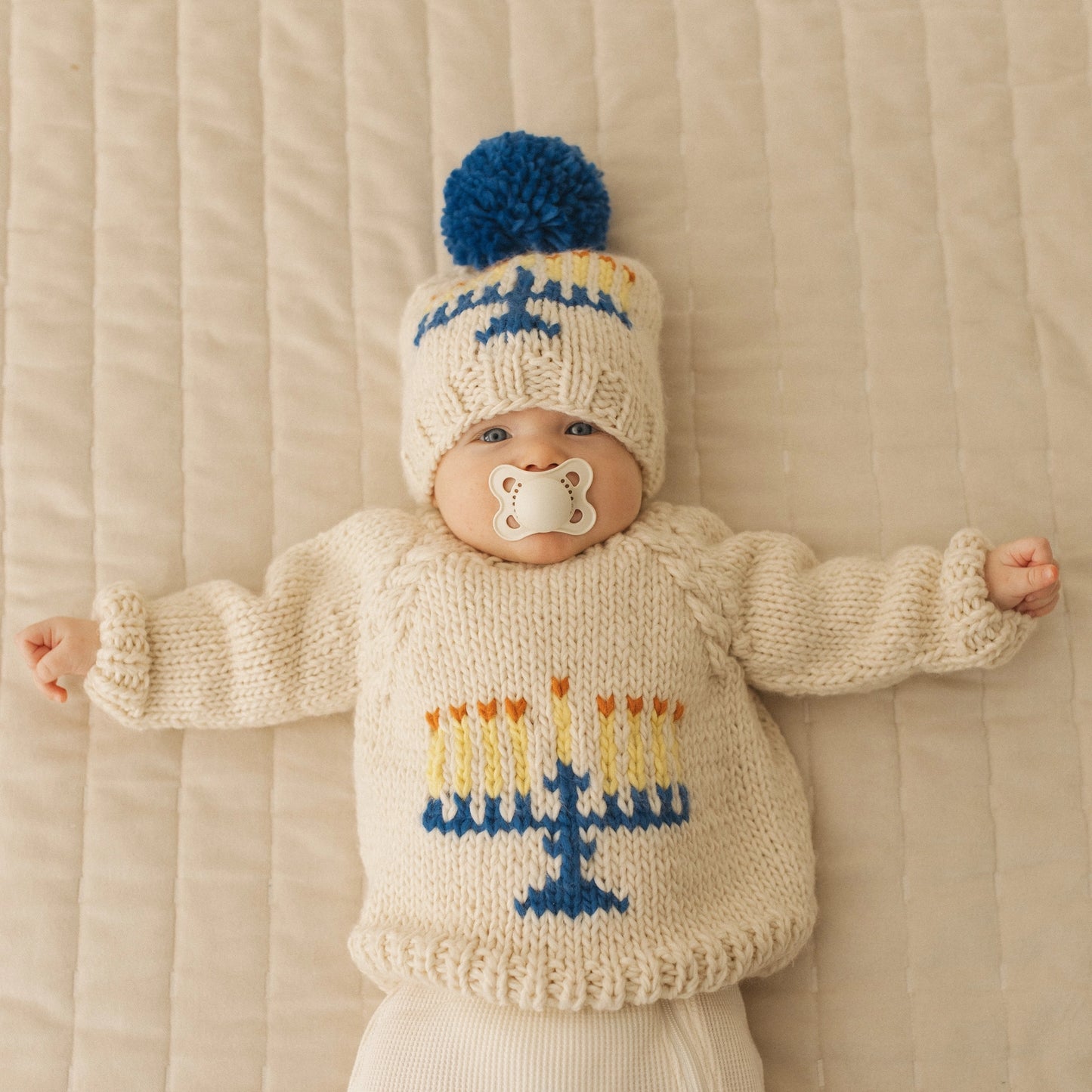 Menorah Crew Neck Sweater For Baby & Toddler