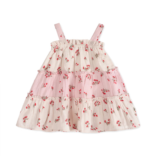 Bijou Tiered Floral Baby Dress And Bloomer