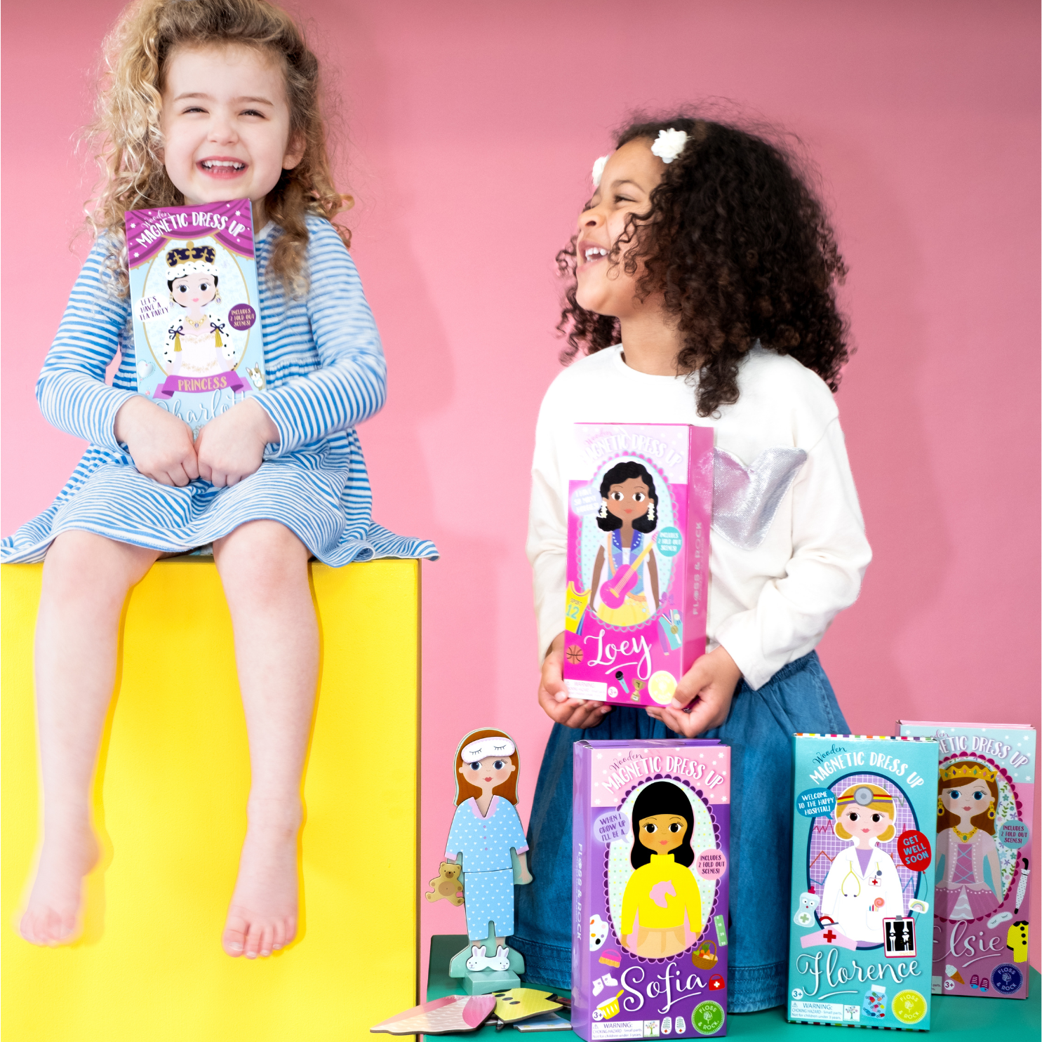 Wooden Magnetic Dress Up Doll - Florence Peanut and Honey Wooden Magnetic Dress Up Doll - Florence Peanut and Honey