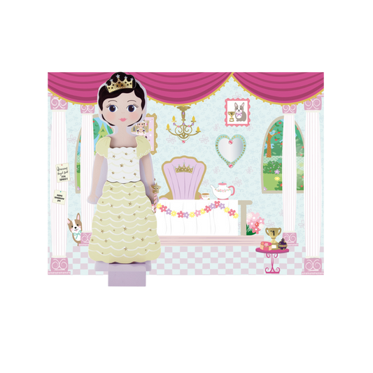 Wooden Magnetic Dress Up Doll - Charlotte