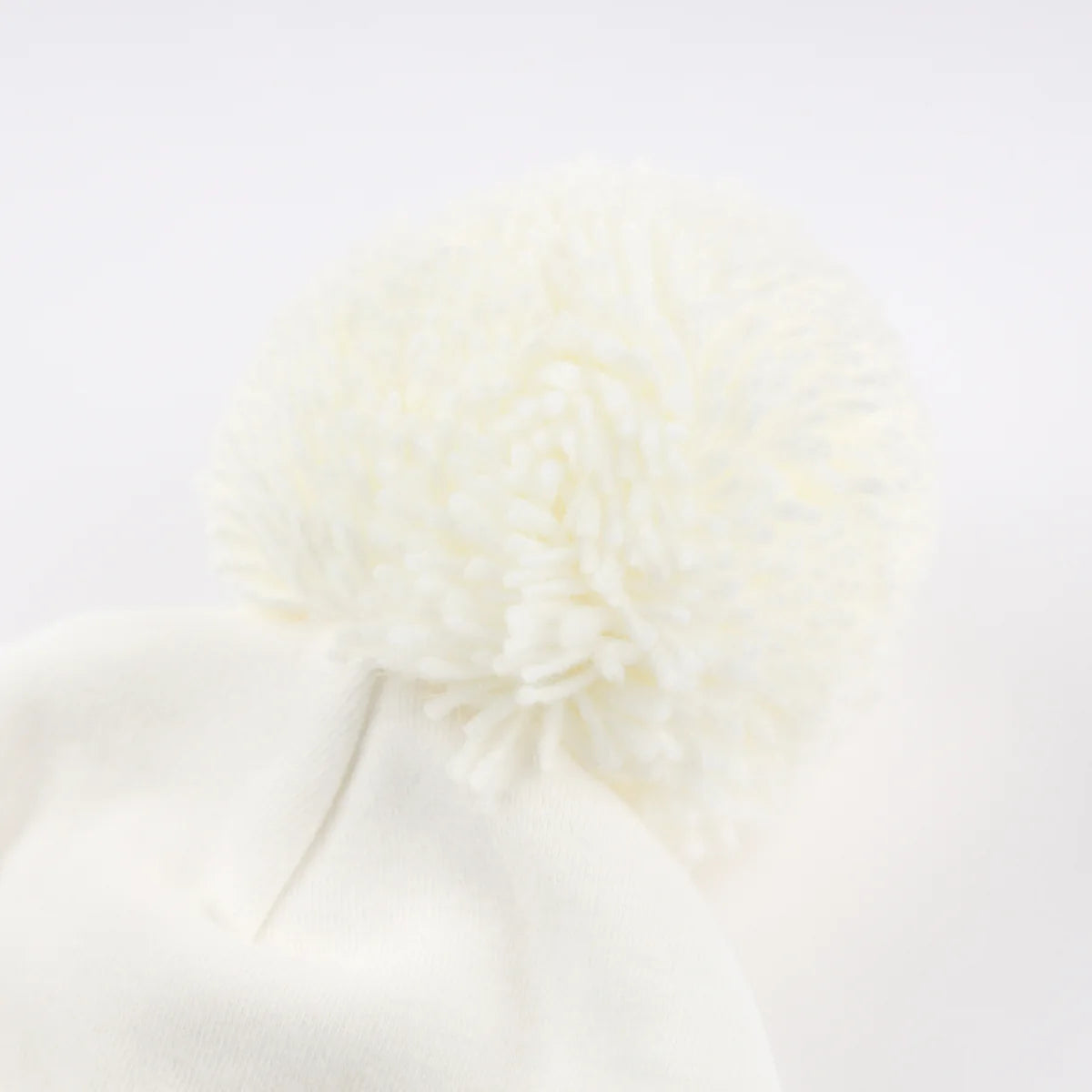 Cream Pom Hat