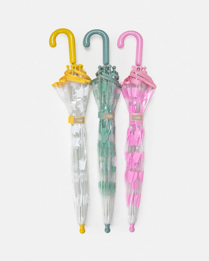 Tula Kid's Umbrella - Rainy Stars White