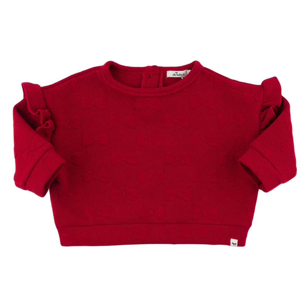 Pucker Bows Millie Slouch-Dark Red