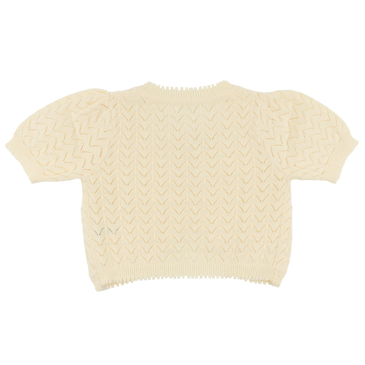 Butter Wave Stitch Juliet Pointelle Cardigan