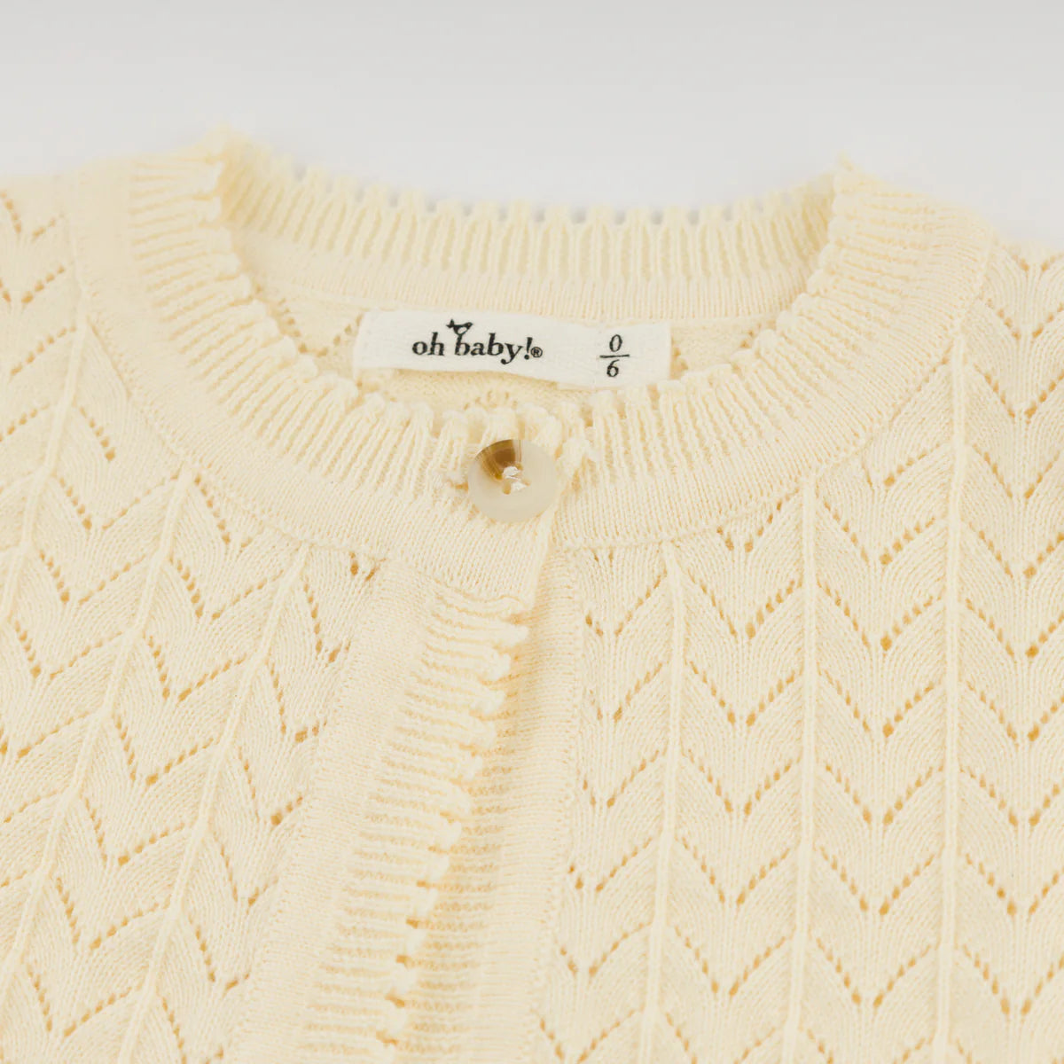 Butter Wave Stitch Juliet Pointelle Cardigan