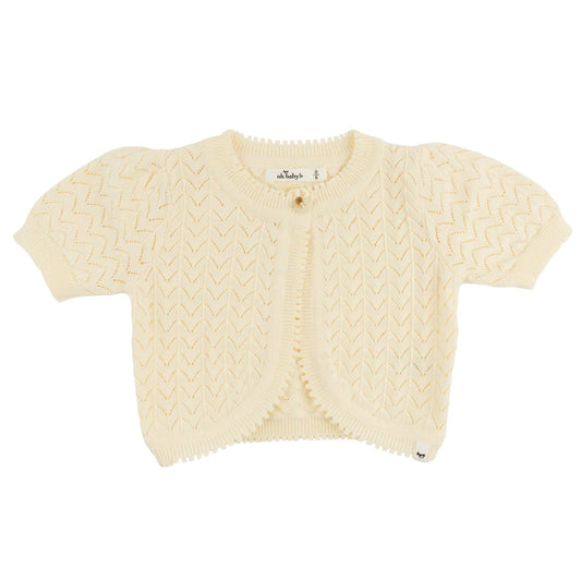 Butter Wave Stitch Juliet Pointelle Cardigan