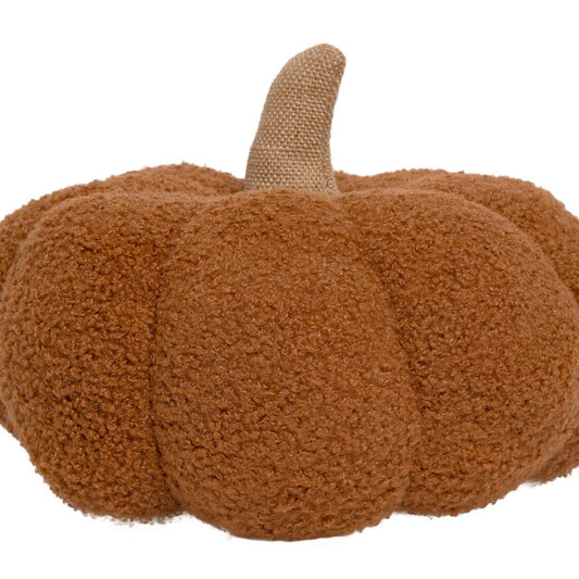 Rust Sherpa Pumpkin Pillow