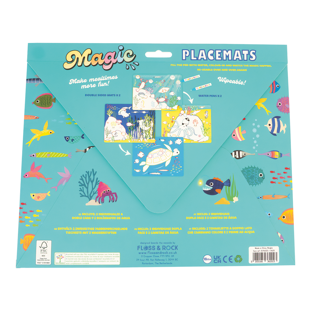 Magic Water Placemats - Ocean