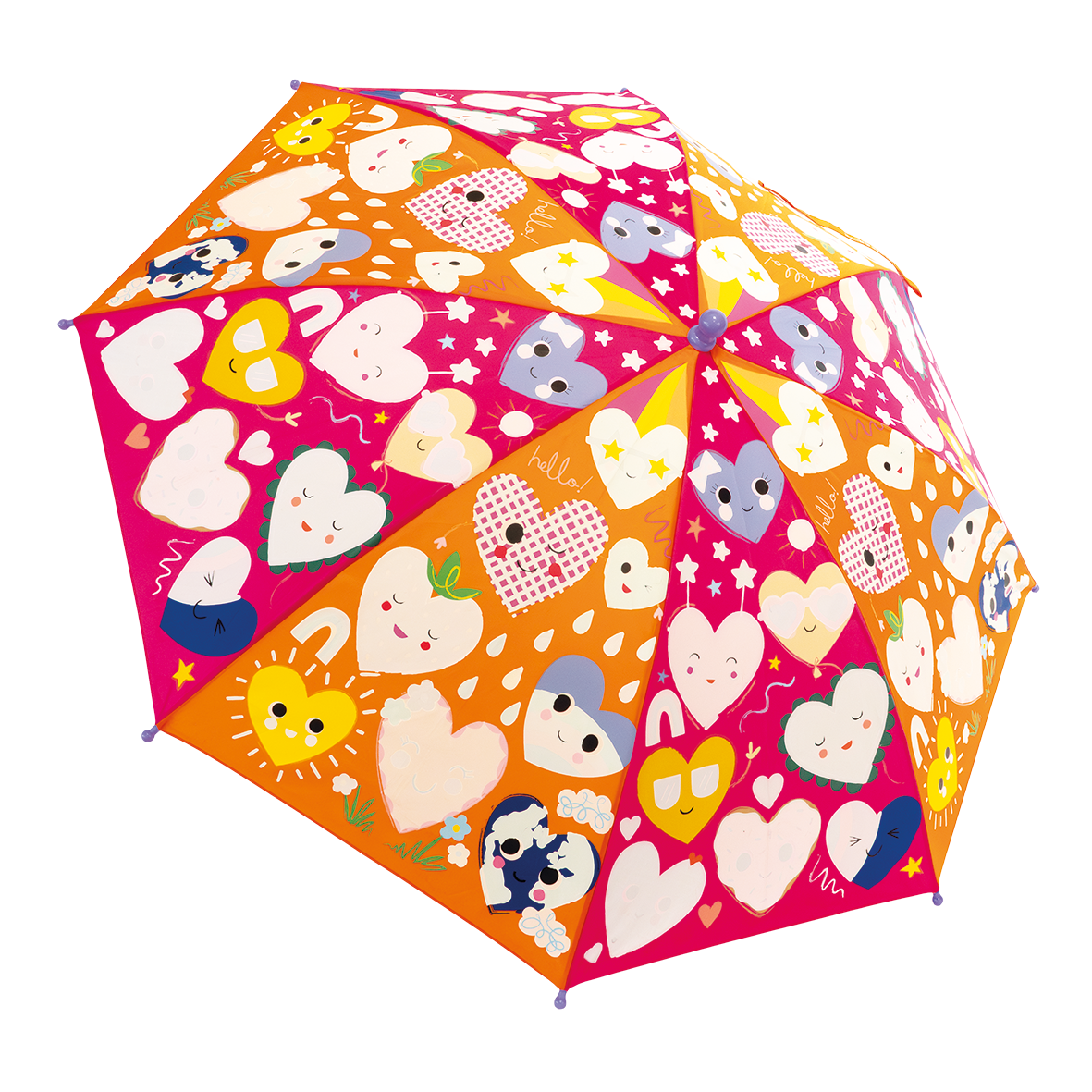 Color Changing Umbrella - Hearts (6+ Color Changes)