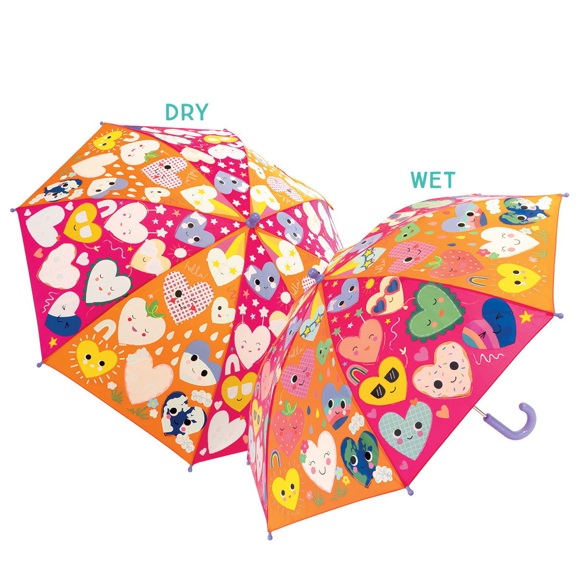Color Changing Umbrella - Hearts (6+ Color Changes)