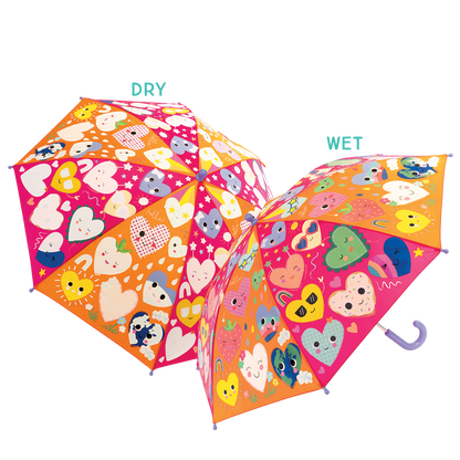 Color Changing Umbrella - Hearts (6+ Color Changes)