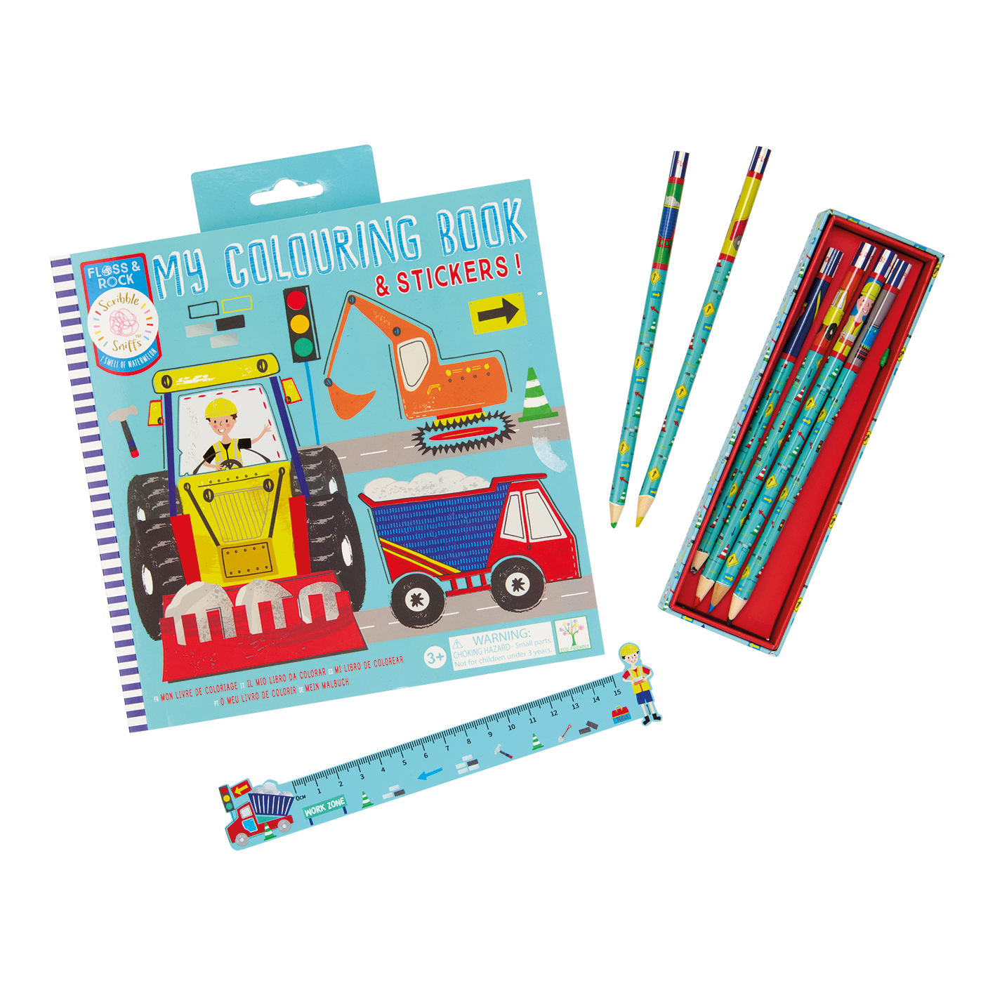 Scribble Sniffs My Colouring Book - Construction