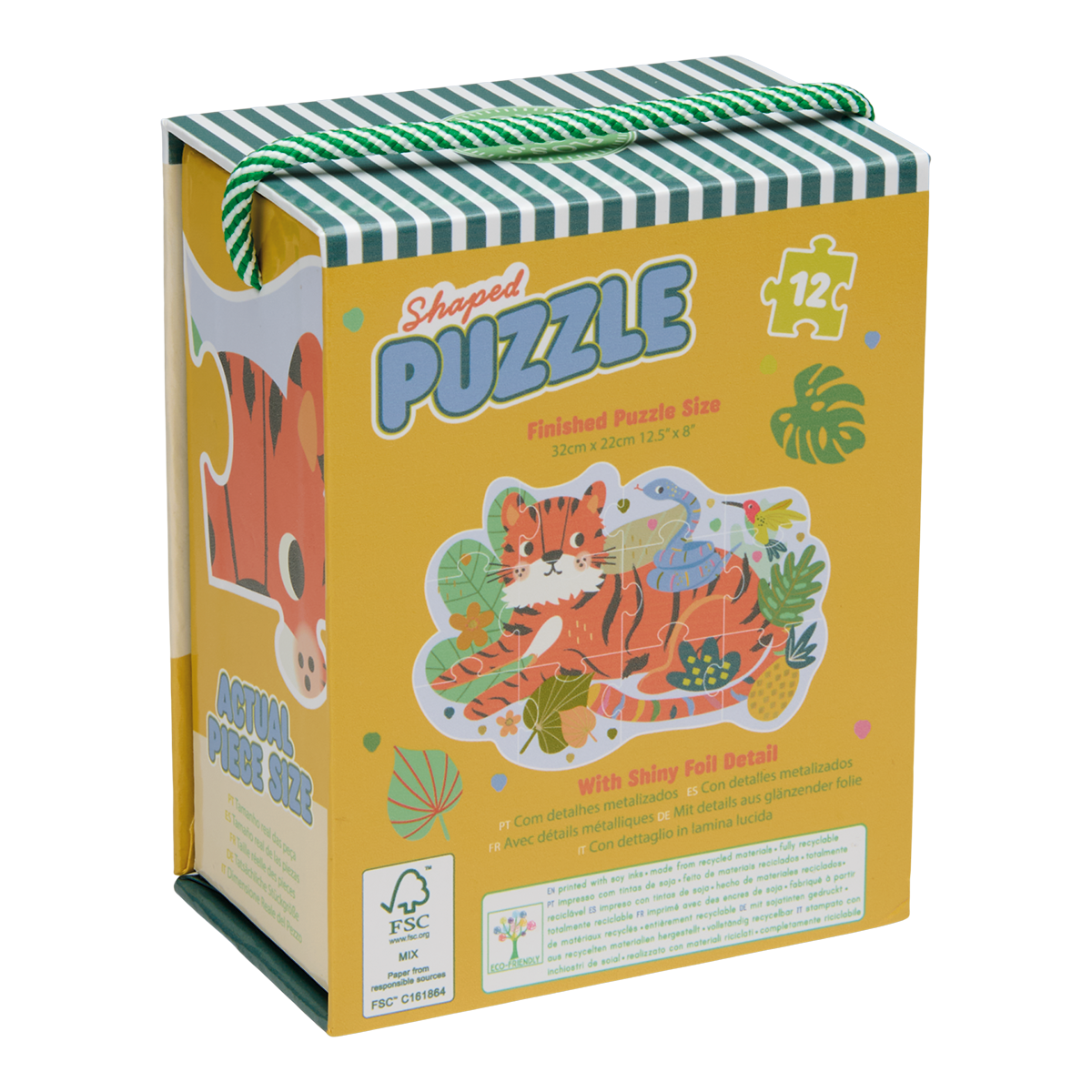 12-Piece Shaped Puzzle - Jungle