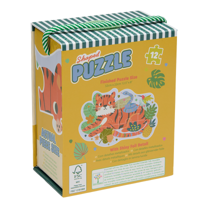 12-Piece Shaped Puzzle - Jungle