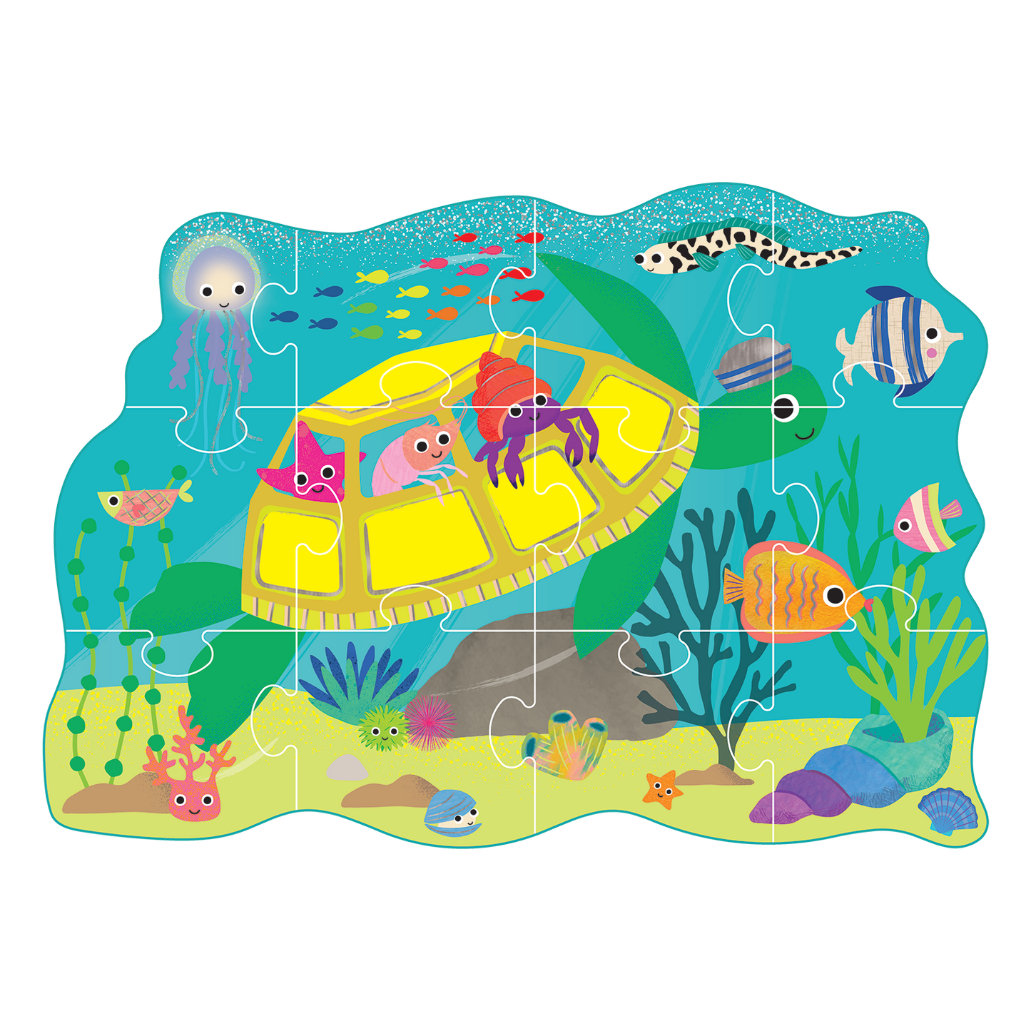 12-Piece Shaped Puzzle - Ocean