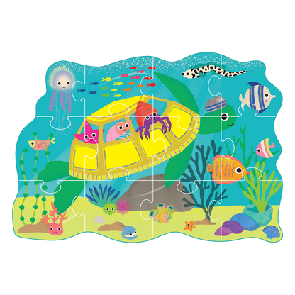 12-Piece Shaped Puzzle - Ocean