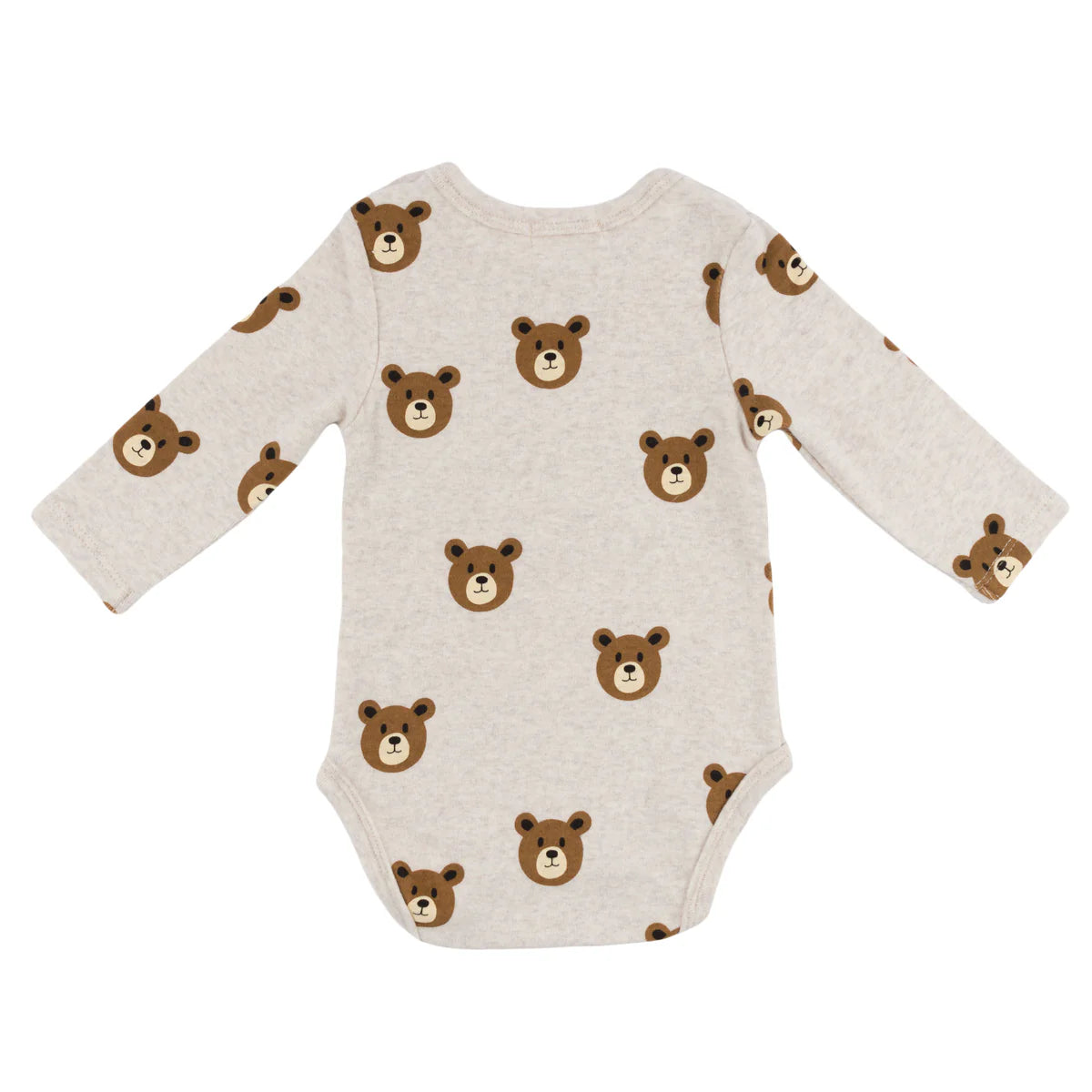 Malt Teddy Bear Face Print Pocket Onesie