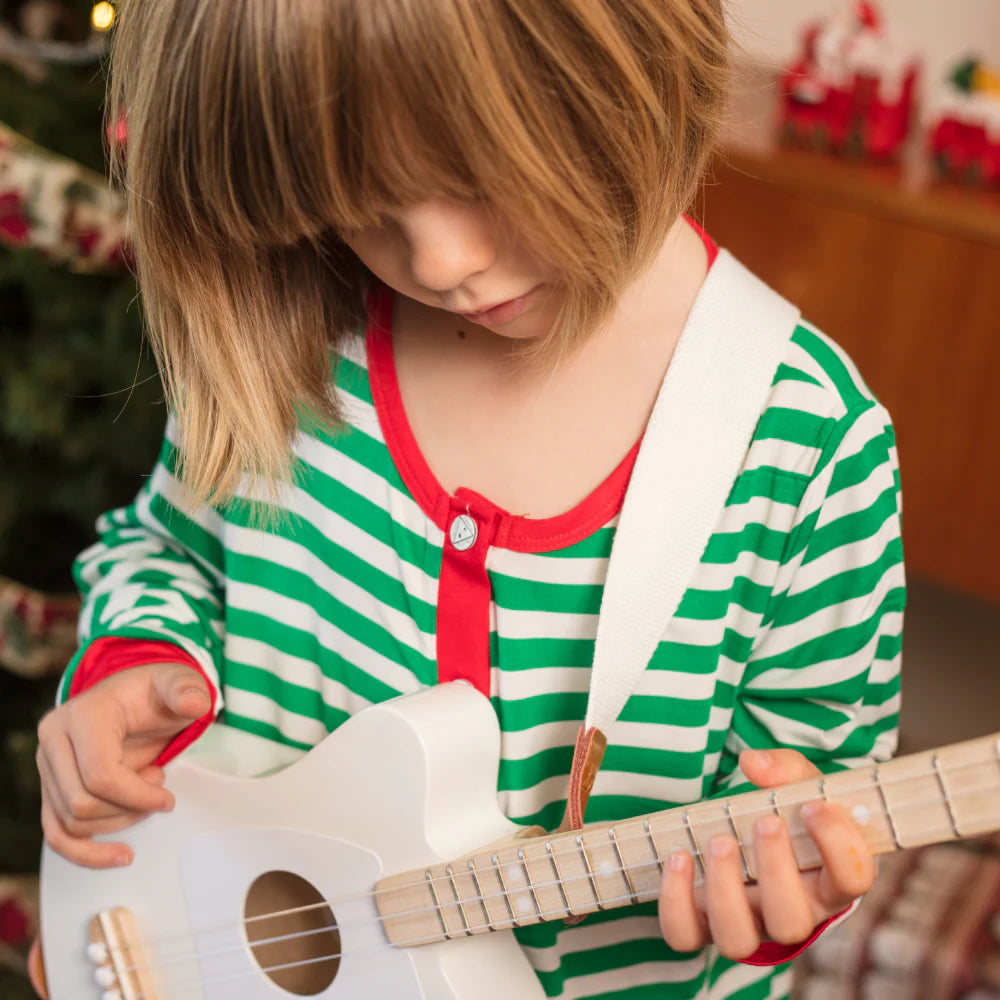 White Loog Mini Acoustic Guitar