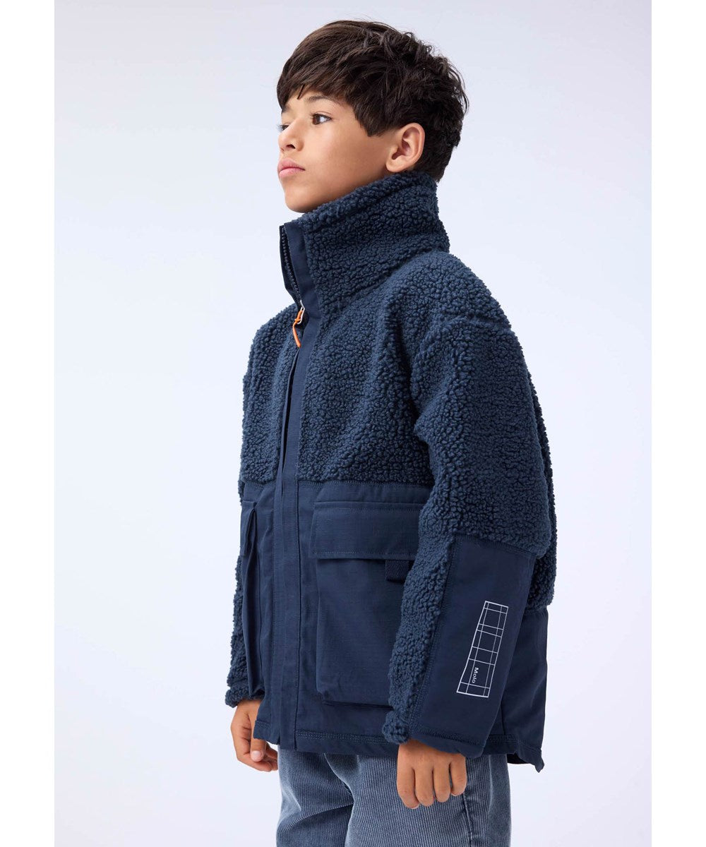 Utha Fleece Jacket - Night Navy