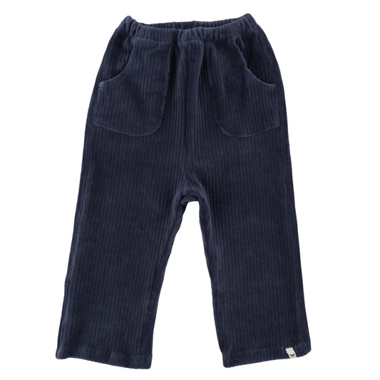 Dusty Blue Corduroy Hemmed Pant