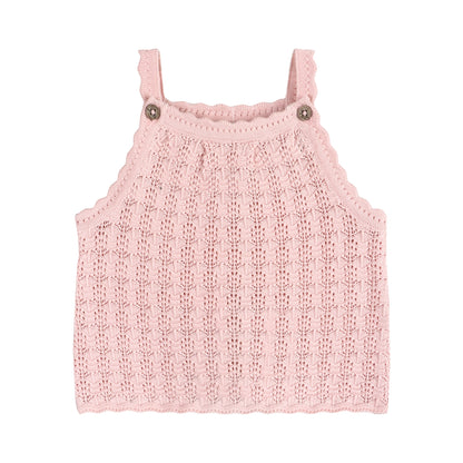 Nyla Textured Baby Tank And Shorts Set