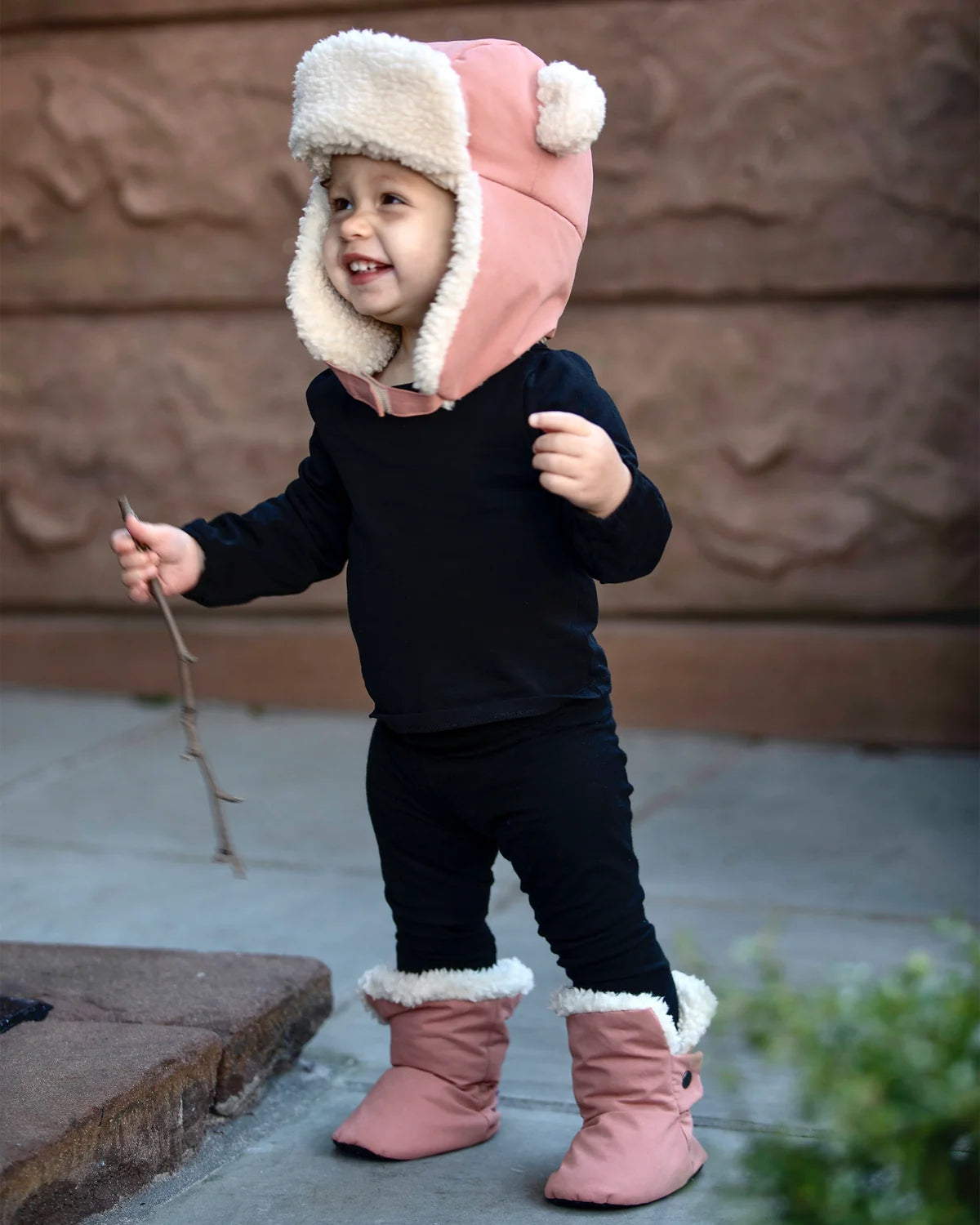 Benji Sherpa The Cub Hat Rose Dawn