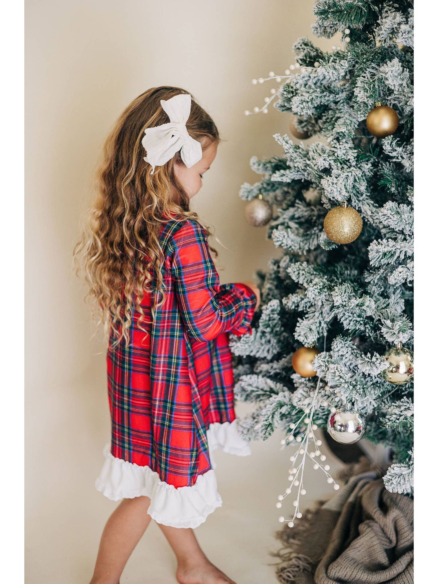 Gown with Bloomers - Christmas Tartan