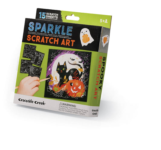 Spooky Sparkle Scratch Art