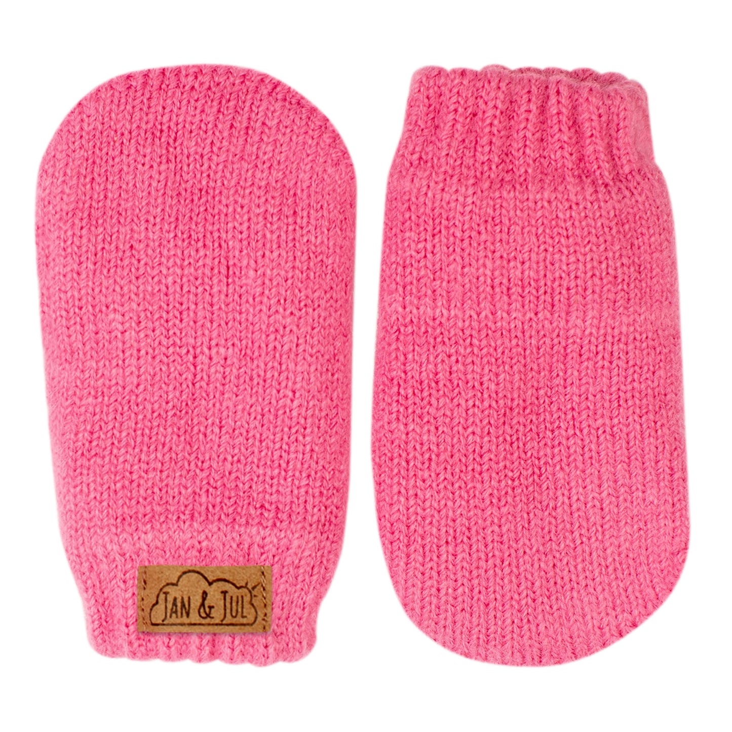 Watermelon Pink | Knit Mittens