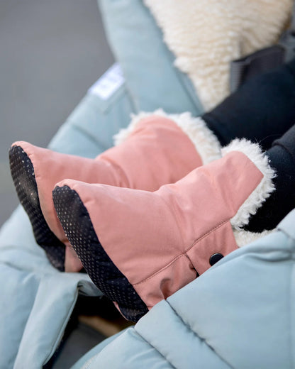 Benji Sherpa Baby Booties Rose Dawn