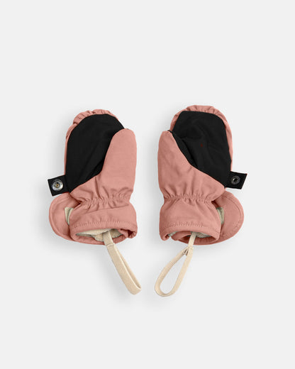 Benji Plush Mittens Rose Dawn