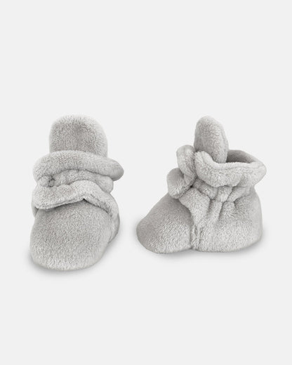 Plush Baby Bootie Slippers - Pearl
