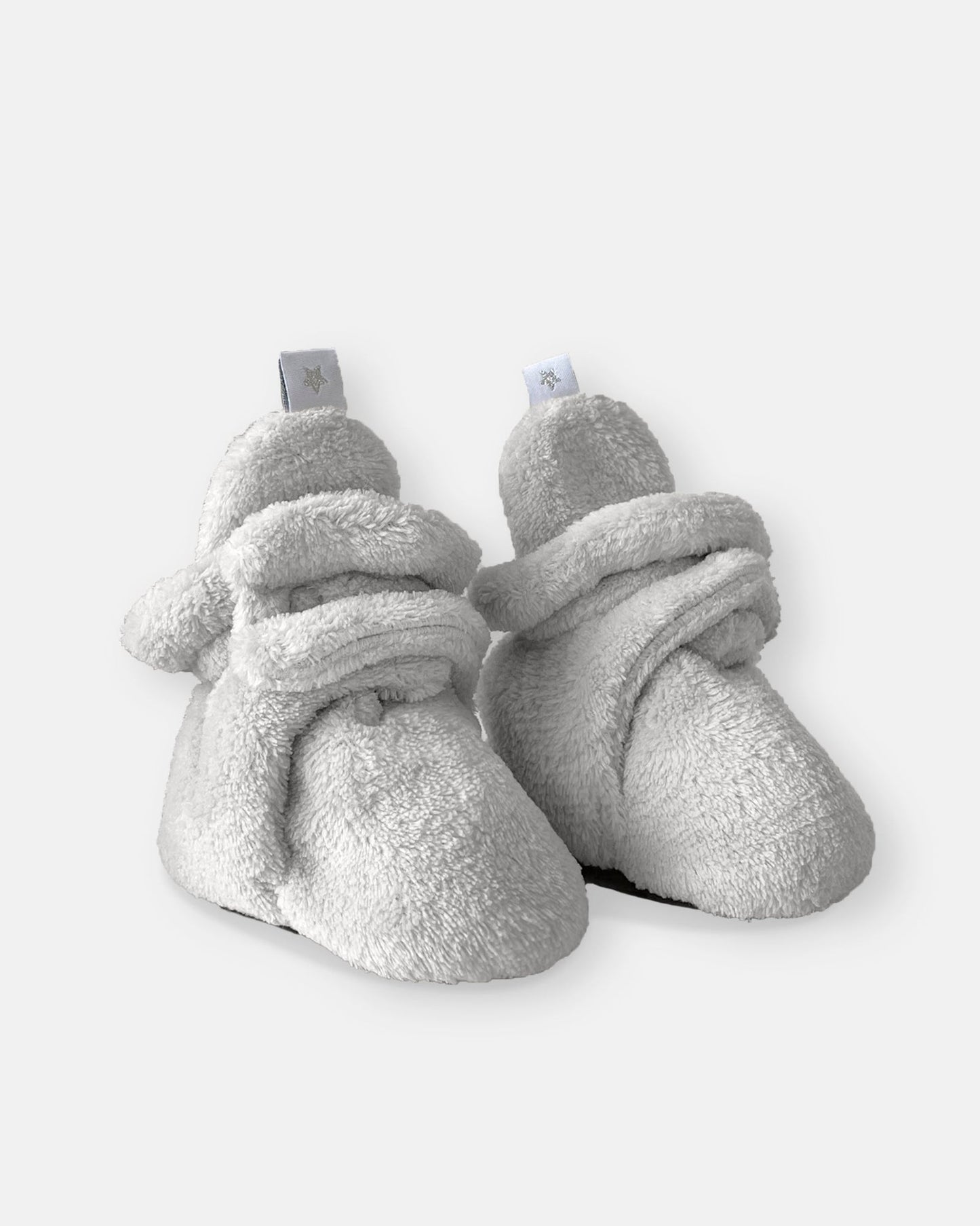 Plush Baby Bootie Slippers - Pearl