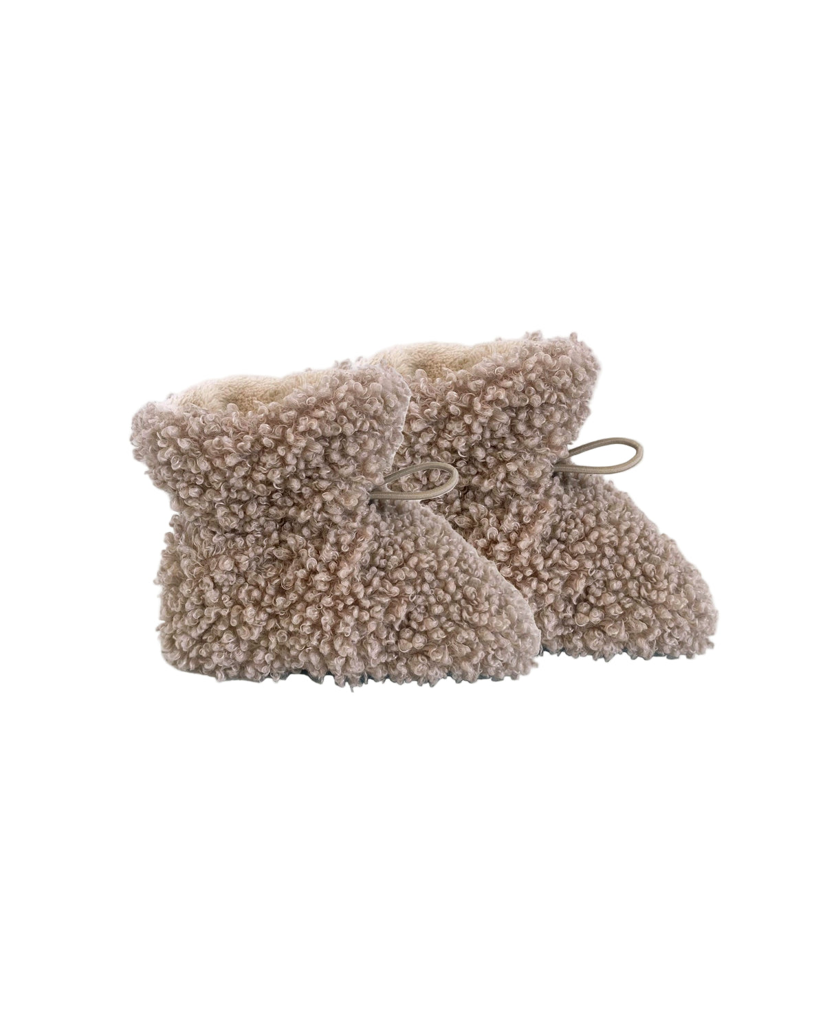 Teddy Baby Booties Oatmeal