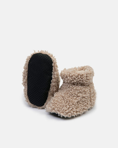 Teddy Baby Booties Oatmeal