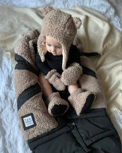 Teddy Baby Booties Oatmeal