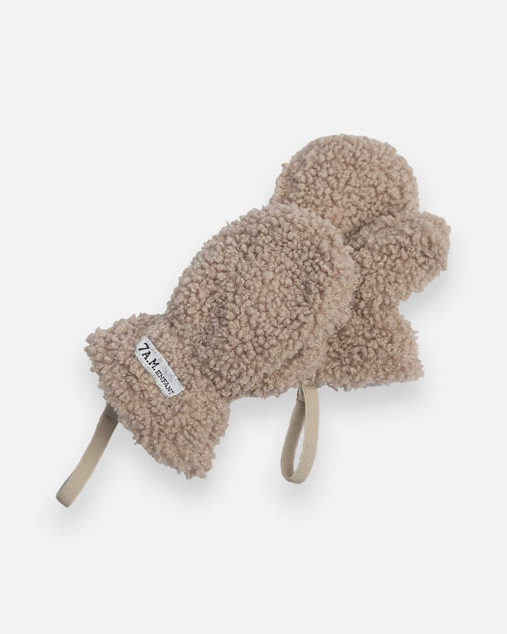 Teddy Cub Set Hat & Mittens Oatmeal