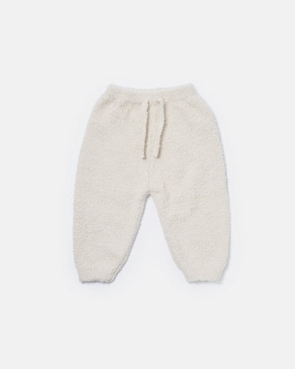 Fuzzy Boxy Lounge Pants - Ecru