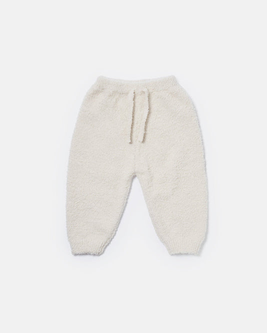 Fuzzy Boxy Lounge Pants - Ecru