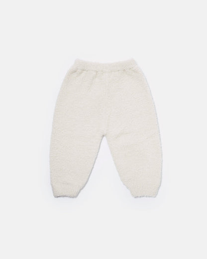 Fuzzy Boxy Lounge Pants - Ecru