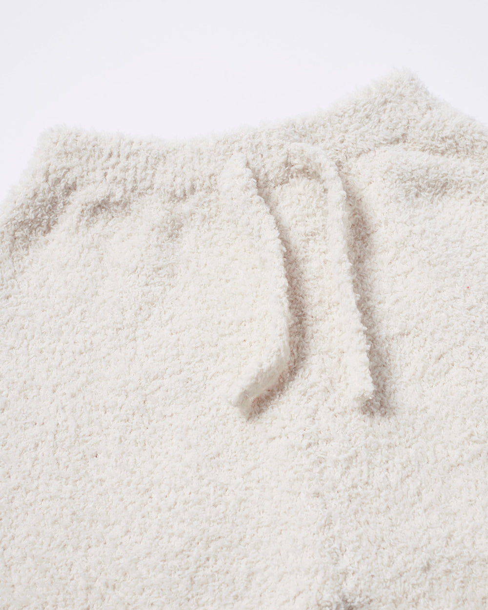 Fuzzy Boxy Lounge Pants - Ecru